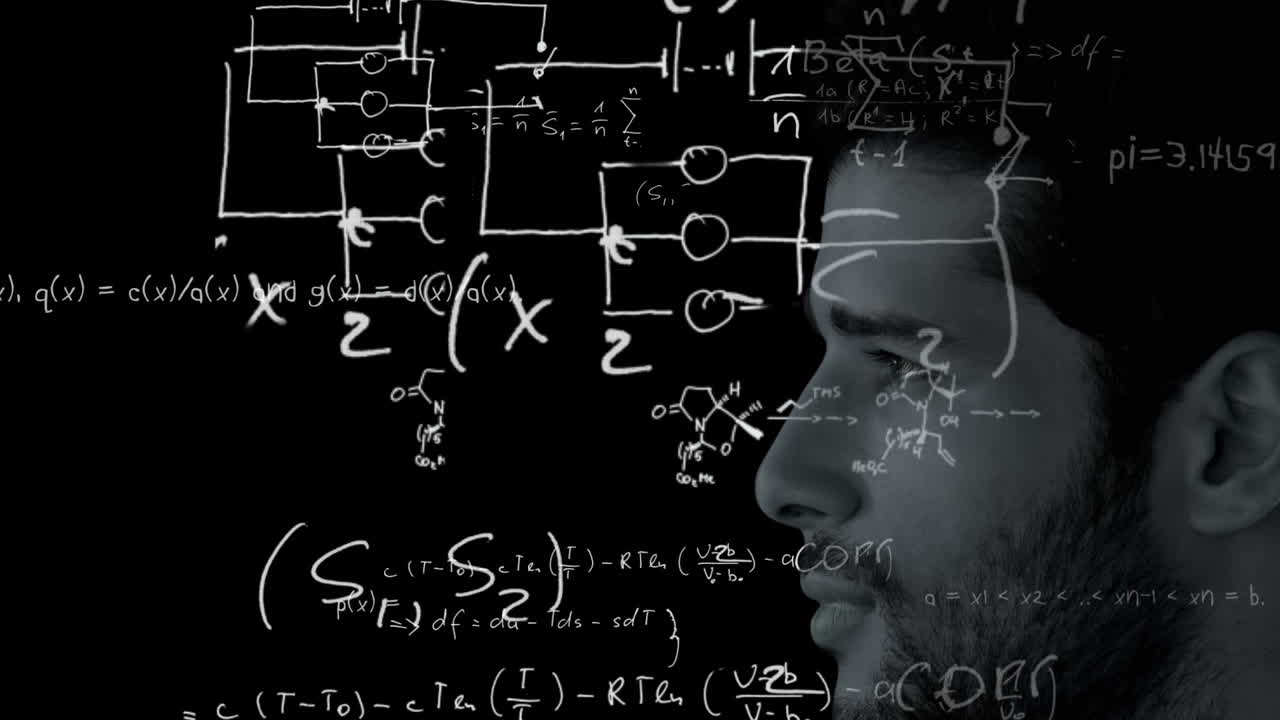 animación del cerebro con tecnología y procesamiento de datos