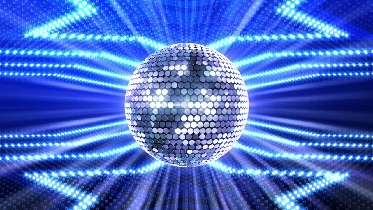 bola de espejo disco luces club de baile fiesta brillo de fondo