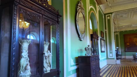 opulent interior of a historic museum or palace