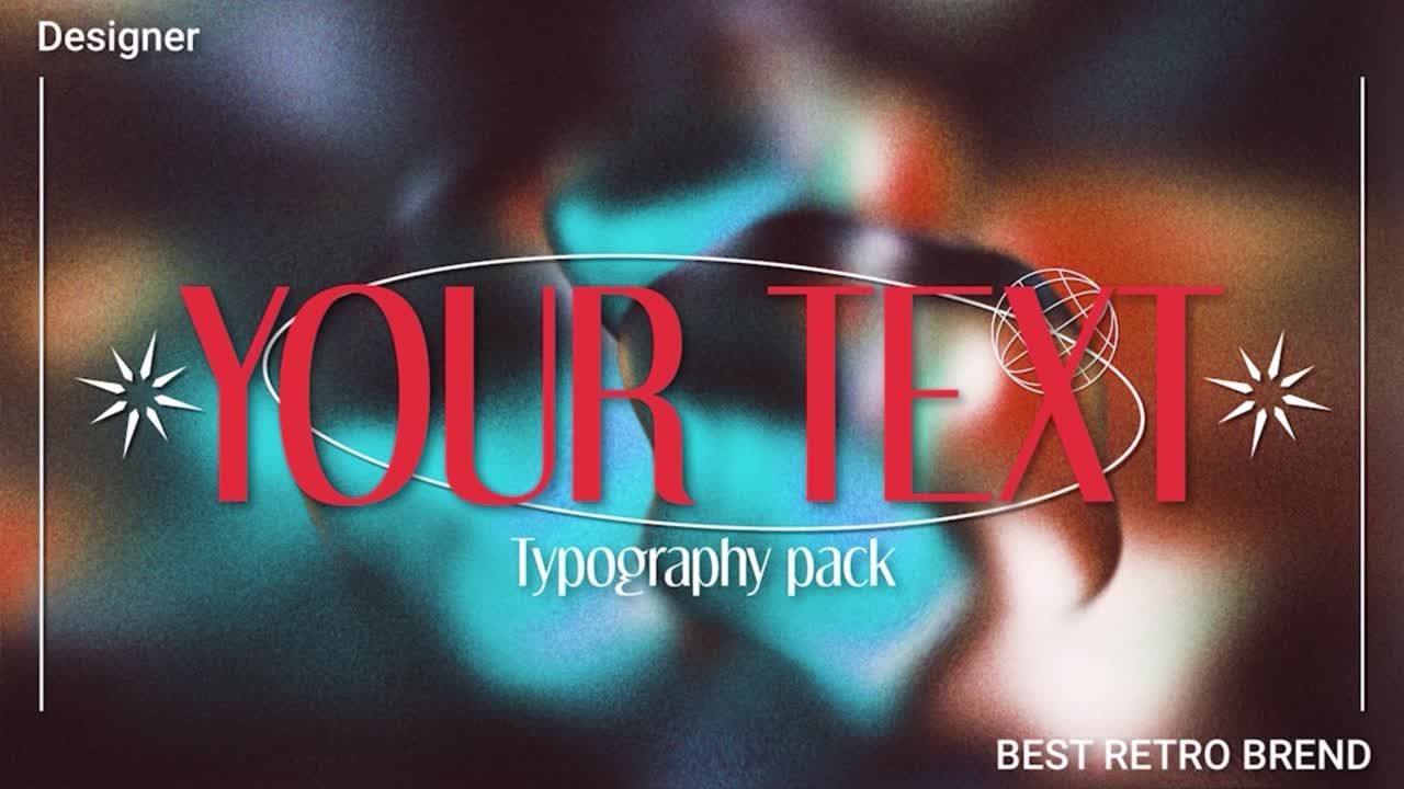 TYPO Gradient – Retro Style