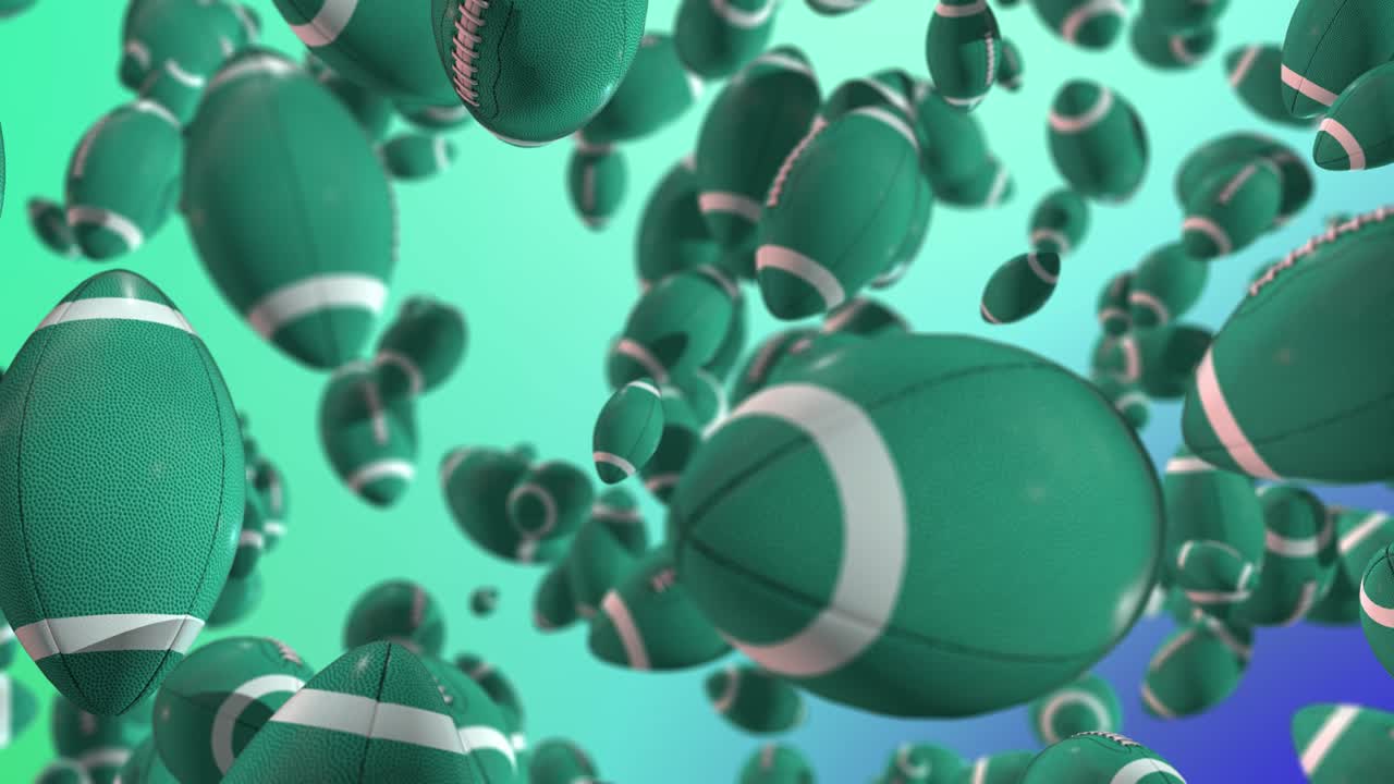 фон спорта американский футбол движение мяча глубина синий