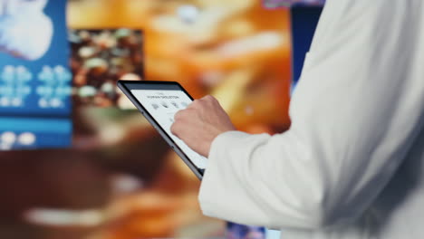 male physician analyzing virtual health technology systems for a breakthrough