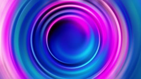 anillo sin costuras abstracto hipnótico de círculos azules rosados girar girar. anillos hipnóticos brillantes animación. fondo abstracto para presentación de negocios. bucle sin costuras 4k 3d render