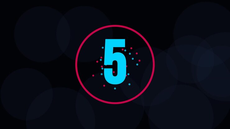 Digital Countdown Timer with Motion Graphics