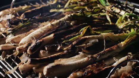 grilled spring onions