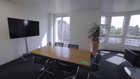 empty office workplace desk telecommute covid