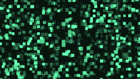 Background-of-luminous-flickering-green-toned-blocks-in-motion