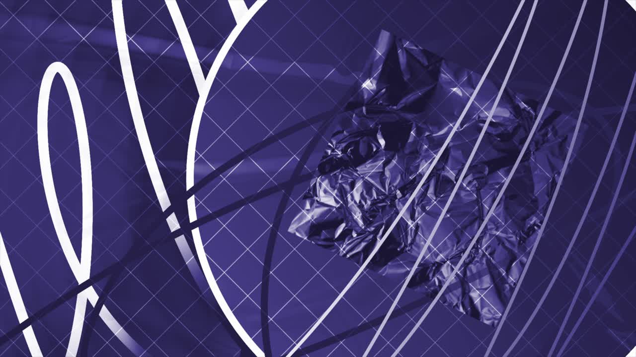 arte púrpura abstracto con textura de papel de aluminio