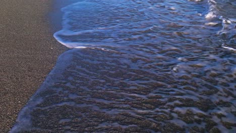 fixed view of ocean waves at the beach