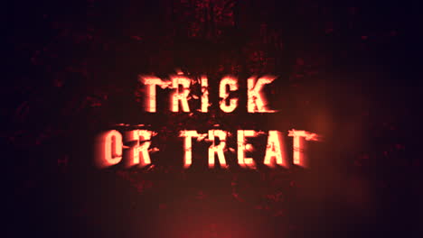 trick or treat with red fire in hell