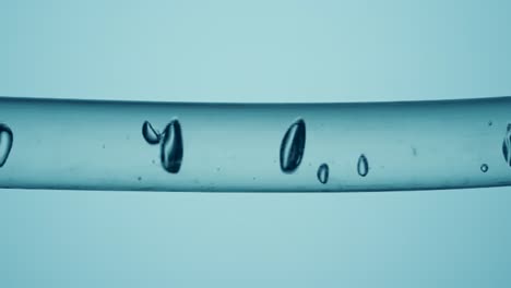 bubbles in a tube