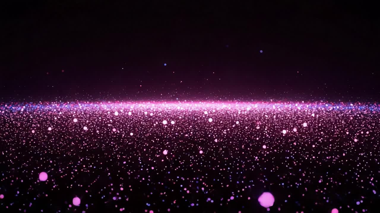A Mesmerizing Display of Cosmic Particles in Vibrant Pink and Purple Hues, Capturing the Essence of Galactic Wonder and Sparkling Beauty in This Ethereal Scene