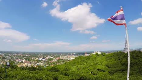 time lapse aerial view : petchaburi province , thailand