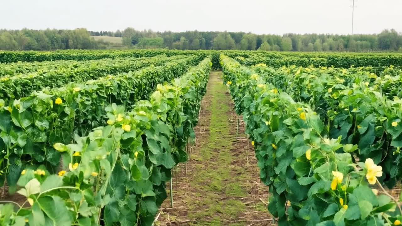 un campo de cultivos