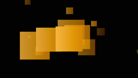 One yellow square splits into a cloud of many