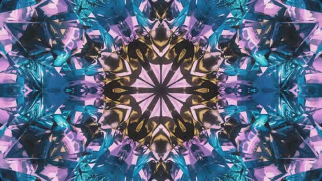 vibrant purple and black abstract kaleidoscope pattern