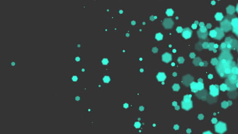 Bezaubernde-Himmelskreise,-Faszinierende-Blaue-Punktmatrix-Auf-Schwarzem-Hintergrund