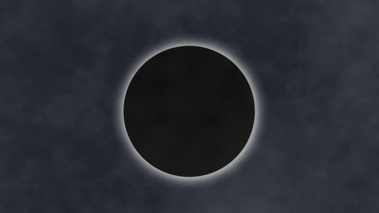 luna y nubes de humo