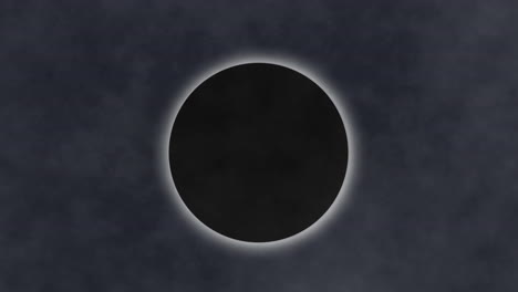 luna y nubes de humo
