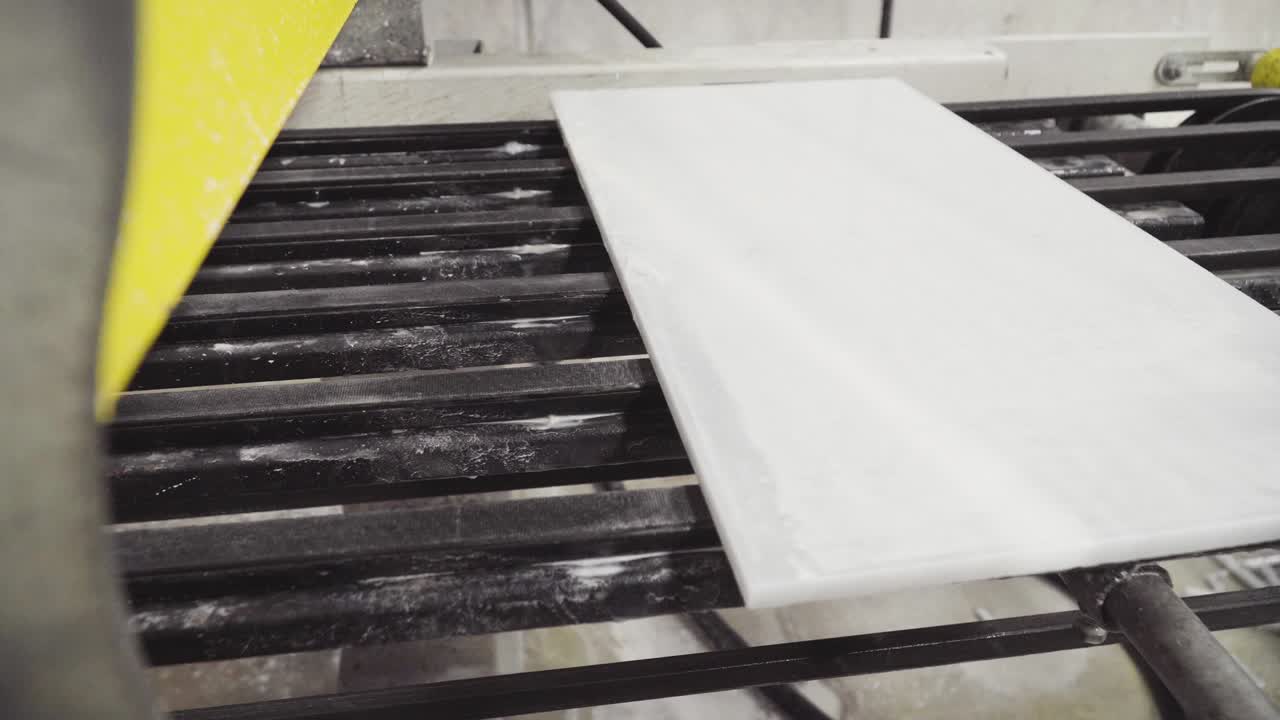 4k cinta de corte de mármol mármol blanco