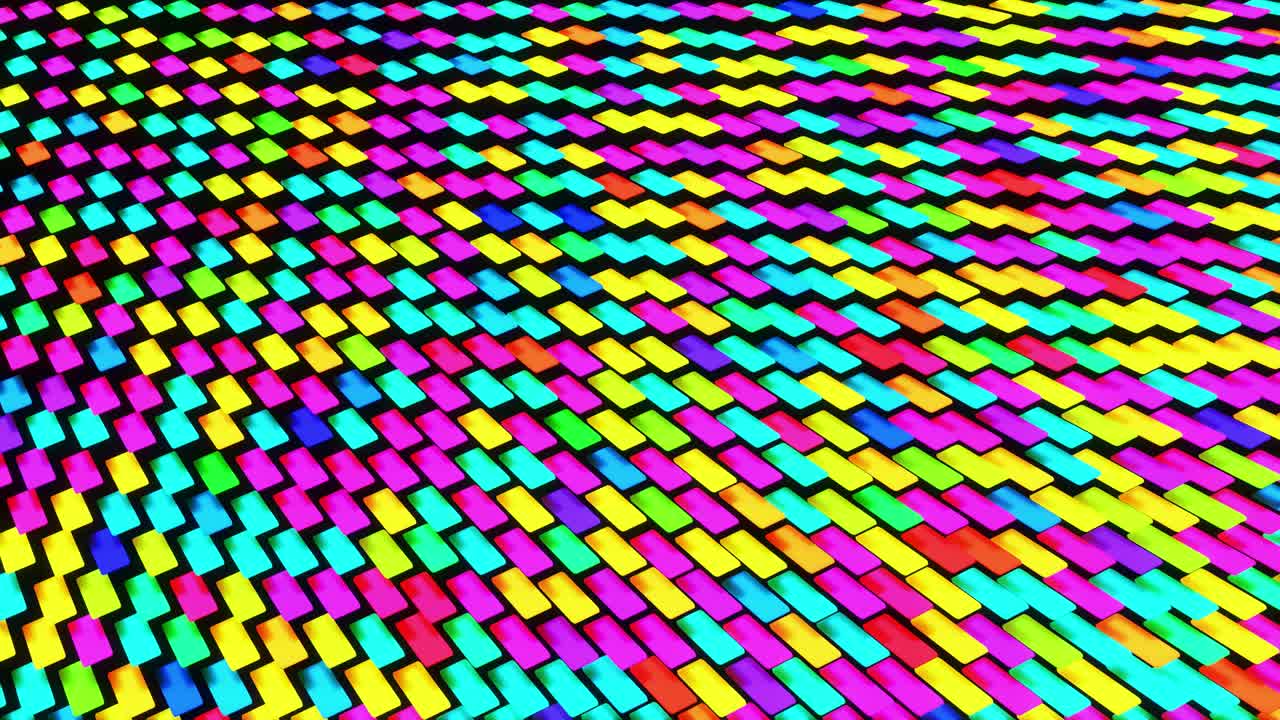 fondo geométrico simple con placas de colores, bucle de animación suave en 4k. fondo colorido creativo. bucle vj.
