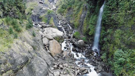 Stunning-aerial-footage-taken-high-in-the-mountains-of-Papua,-Indonesia