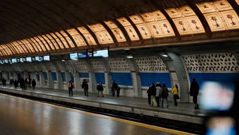 homeless person at subway station