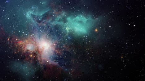 fly around the nebula in the great universe