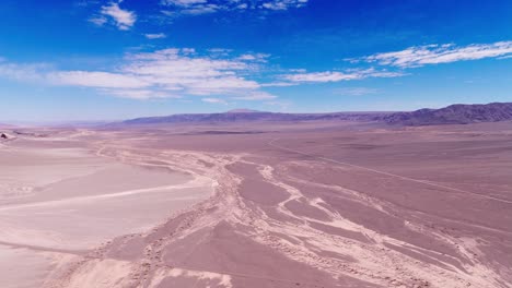 aerial view of the acatama desert chile