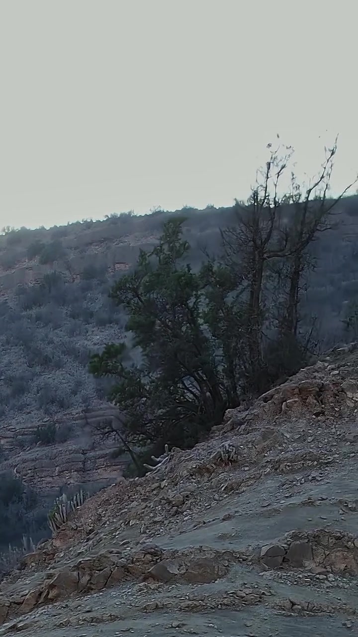 Aerial view of rocky terrain in Morocco during the late afternoon
