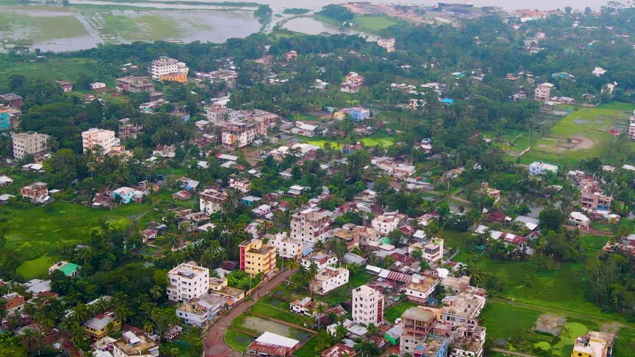 Barishal Cityscape At The Banks Of Kirtankhola River In South-central Bangladesh