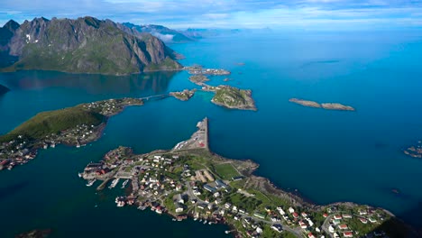 Lofoten-Ist-Ein-Archipel-In-Der-Grafschaft-Nordland,-Norwegen.