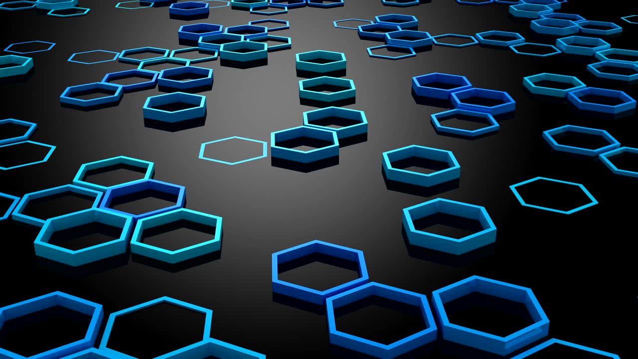 el fondo de los hexágonos