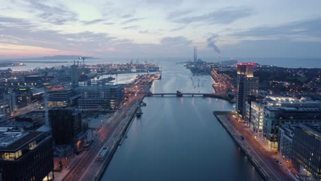 spectacular 4k aerial footage, dublin city