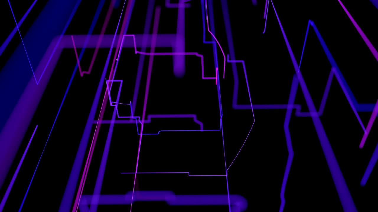 el crecimiento futurista de la red 4k.