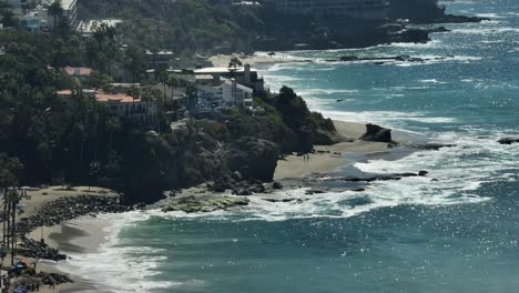 aerial reveal of aliso point in laguna beach, california