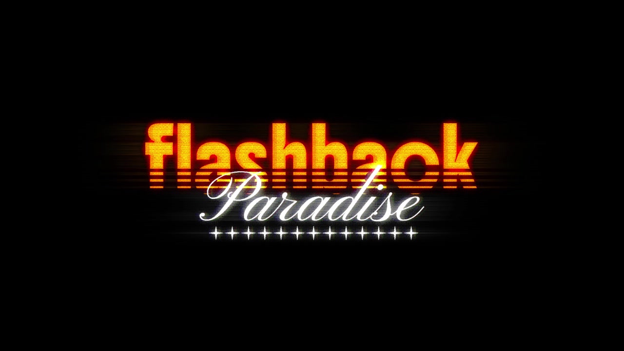 Animazione Titolo Flashback Paradise Stile Retrò Anni '80