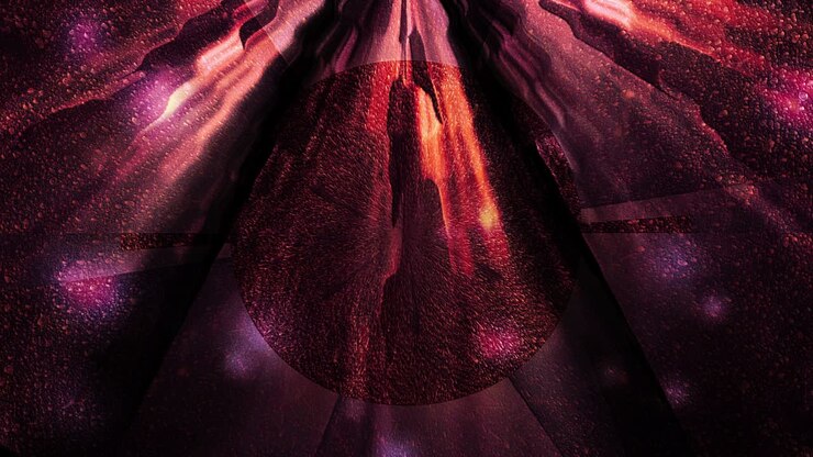 Loop di sfondo con texture astratta fantasy.