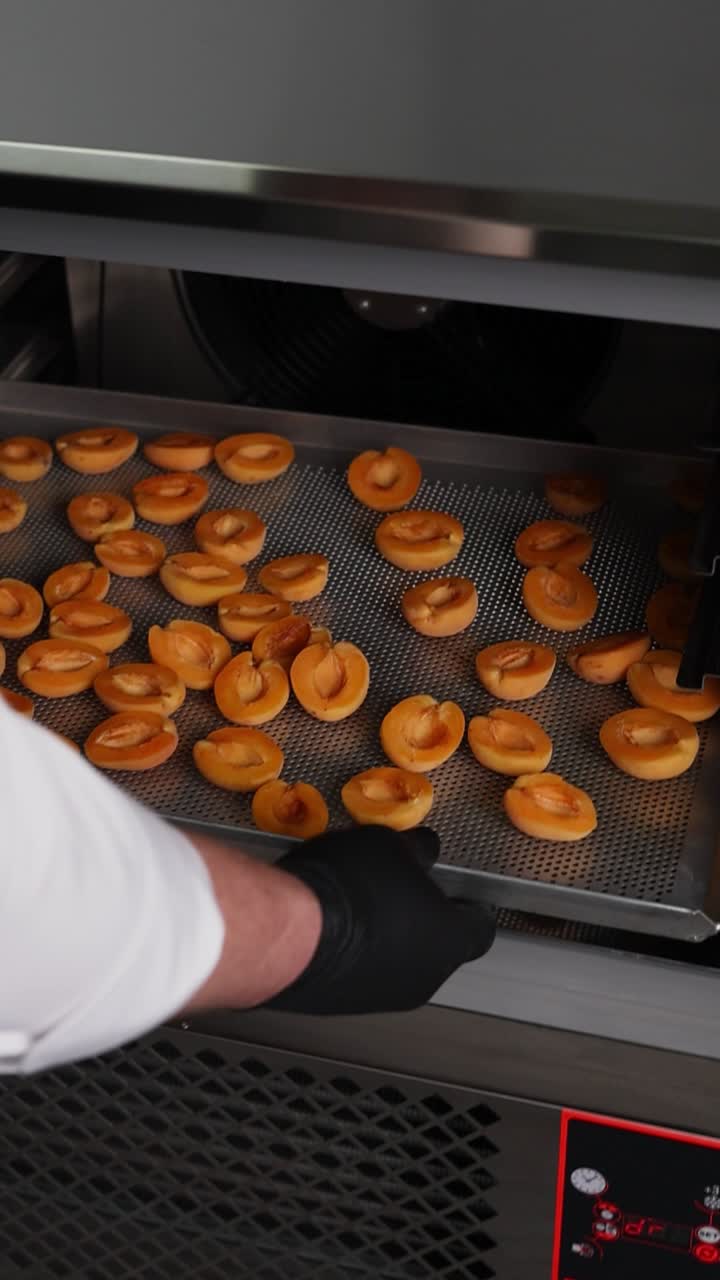 Essiccazione di Albicocche in un Essiccatore Commerciale