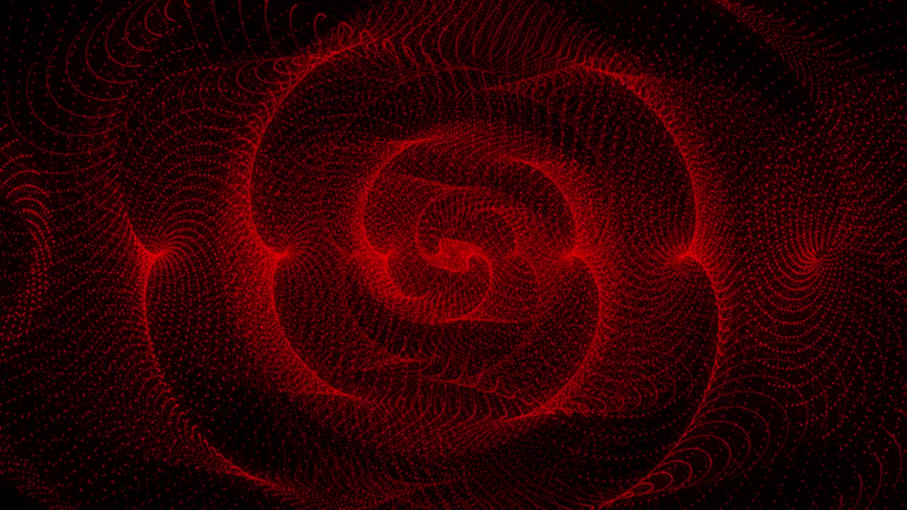 Red Color Dot Shape Pattern animation motion graphics