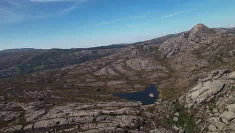 Lake-in-the-Mountains-Aerial-View