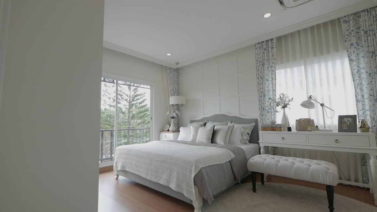 hermosa y elegante idea de decoración de dormitorio con buena iluminación