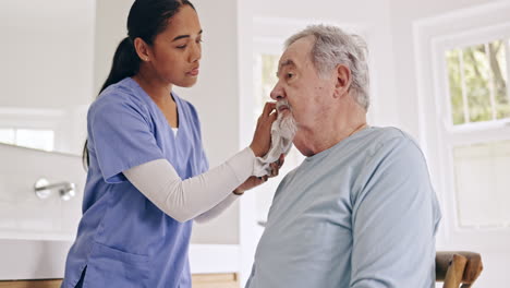 Sick,-cleaning-or-caregiver-helping-an-old-man