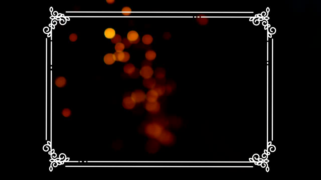 보케 조명 4k를 가진 보더