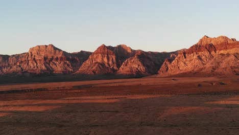 golden hour panorama at red rock canyon