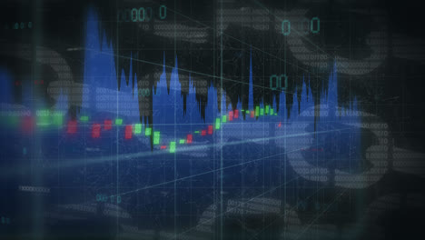 Animación-Del-Procesamiento-De-Datos-Sobre-Fondo-Negro