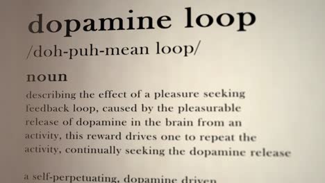 definición del bucle de la dopamina