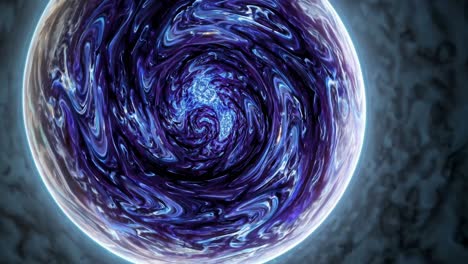 abstract spiral planet