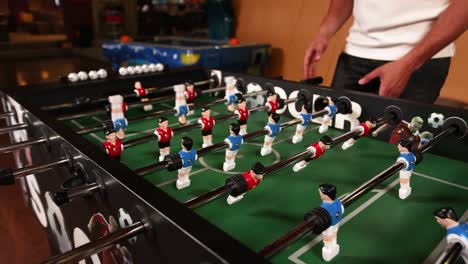 foosball game in an arcade