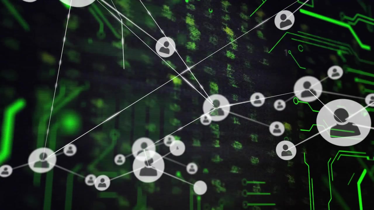 On node appearing over circuit map starting nodes spawning and linking showing expanding network